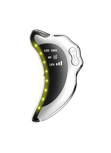 Gua Sha Facial Massager Portable Skin Scraping Tools RF / EMS Vibration Skin Care Instrument NY-S008 - White