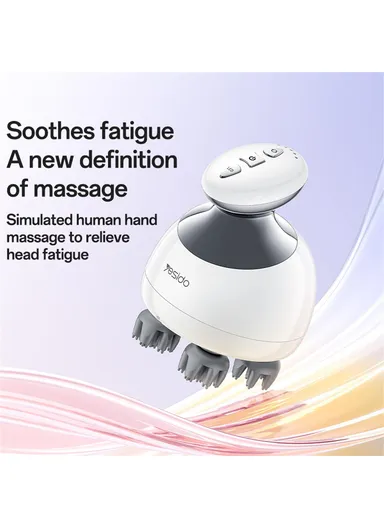 IPX7 Waterproof Low Noise Head Massager with Detachable Charging Dock MG12 