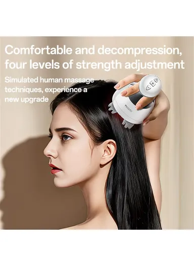 IPX7 Waterproof Low Noise Head Massager with Detachable Charging Dock MG12 