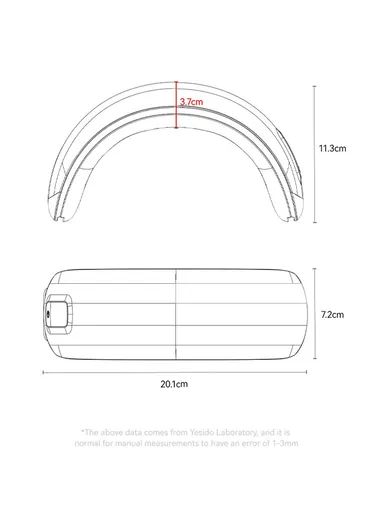 3 Levels Hot Compress Rechargeable Eye Massager Eye Fatigue Relief Device MG13 