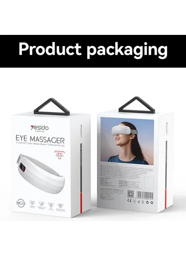 3 Levels Hot Compress Rechargeable Eye Massager Eye Fatigue Relief Device MG13 