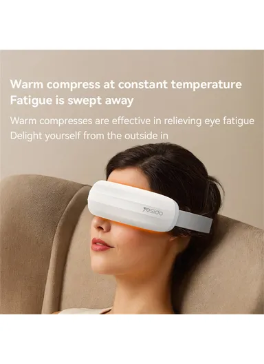 3 Levels Hot Compress Rechargeable Eye Massager Eye Fatigue Relief Device MG13 