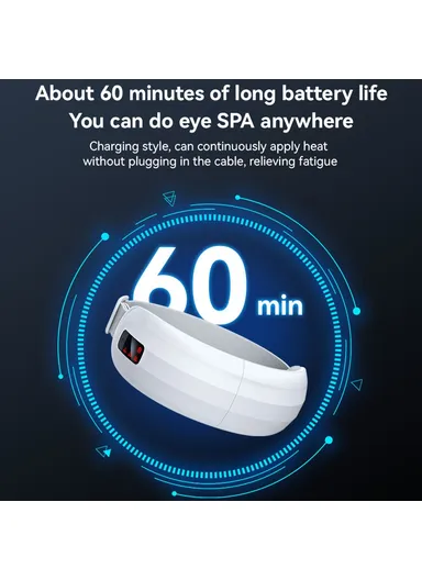 3 Levels Hot Compress Rechargeable Eye Massager Eye Fatigue Relief Device MG13 