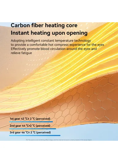 3 Levels Hot Compress Rechargeable Eye Massager Eye Fatigue Relief Device MG13 