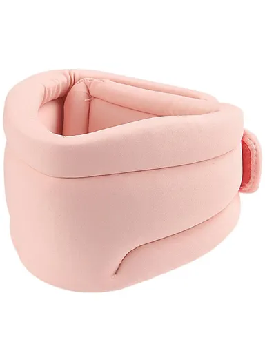 Neck Brace Soft Sponge Cervical Collar Breathable Neck Support for Relief of Cervical Spine Pressure - Pink