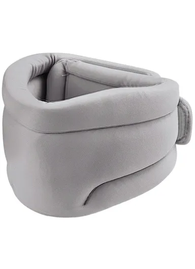 Neck Brace Soft Sponge Cervical Collar Breathable Neck Support for Relief Of Cervical Spine Pressure - Grey