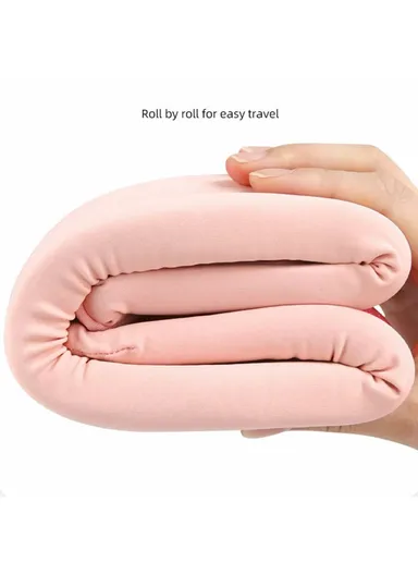 360° Support Neck Brace Soft Sponge Cervical Collar Breathable Neck Support for Relief Of Cervical Spine Pressure (L57xW10.5xT2.1)cm - Grey