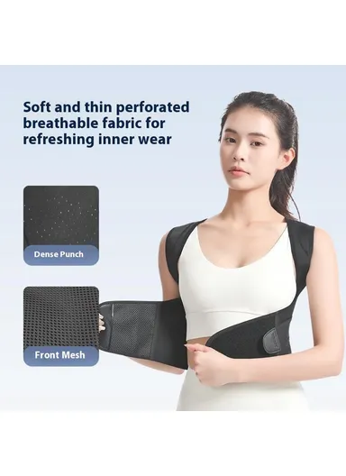 Dual Strap System Adjustable Lightweight &amp; Comfortable Back Posture Corrector Strap Breathable Shoulder Support Belt 3112 - 3XL