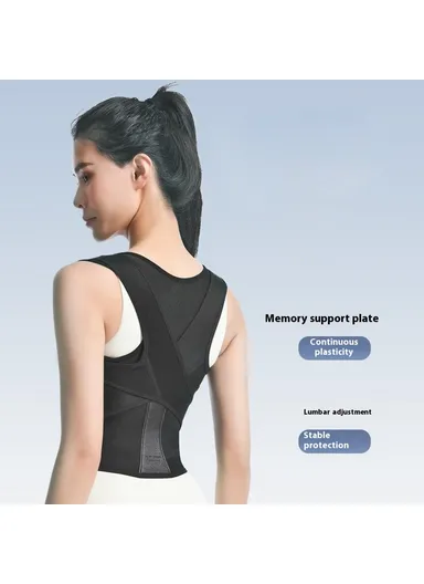 Dual Strap System Adjustable Lightweight &amp; Comfortable Back Posture Corrector Strap Breathable Shoulder Support Belt 3112 - 3XL