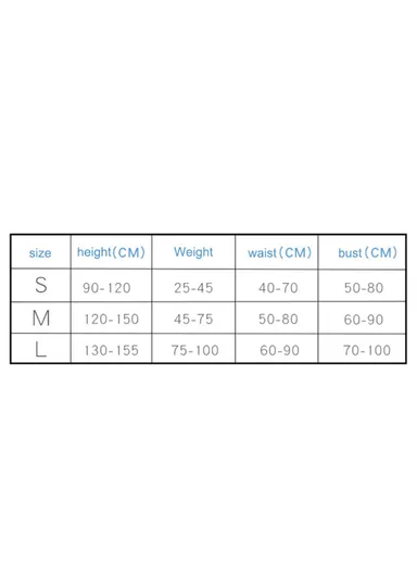 Children Hunchback Posture Corrector Breathable Shoulder Traction Strap Adjustable Back Brace - Blue / L