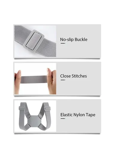 Adult Kid Posture Corrector Adjustable Angle Straightener Back Brace with Built-in Smart Sensor Vibration Reminder