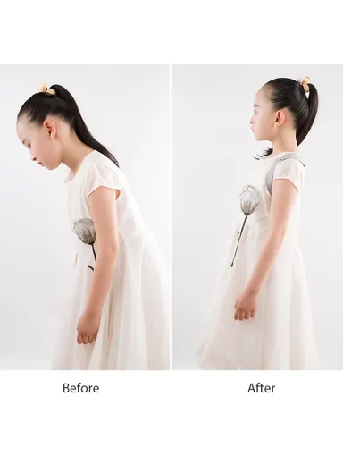 Adult Kid Posture Corrector Adjustable Angle Straightener Back Brace with Built-in Smart Sensor Vibration Reminder