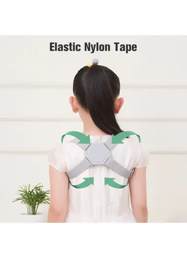 Adult Kid Posture Corrector Adjustable Angle Straightener Back Brace with Built-in Smart Sensor Vibration Reminder