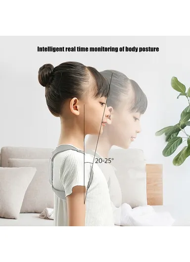 Adult Kid Posture Corrector Adjustable Angle Straightener Back Brace with Built-in Smart Sensor Vibration Reminder