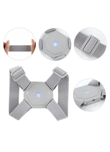 Adult Kid Posture Corrector Adjustable Angle Straightener Back Brace with Built-in Smart Sensor Vibration Reminder