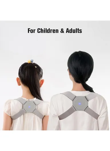 Adult Kid Posture Corrector Adjustable Angle Straightener Back Brace with Built-in Smart Sensor Vibration Reminder