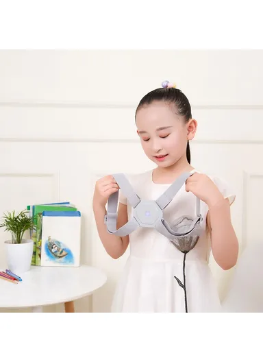 Adult Kid Posture Corrector Adjustable Angle Straightener Back Brace with Built-in Smart Sensor Vibration Reminder