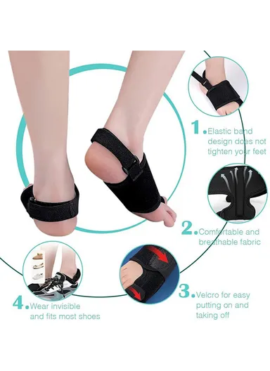 Bunion Corrector Adjustable Toe Separator Orthotics Feet Bone Thumb Adjuster Foot Care Tool 003 - Black / Left