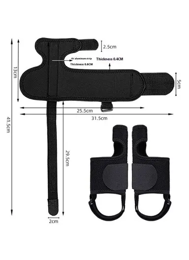 Bunion Corrector Adjustable Toe Separator Orthotics Feet Bone Thumb Adjuster Foot Care Tool 003 - Black / Right