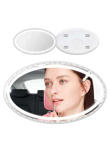 Car Sun Visor LED Vanity Mirror Touch Control Makeup Mirror for Truck SUV  JX2616 