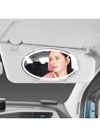 Car Sun Visor LED Vanity Mirror Touch Control Makeup Mirror for Truck SUV  JX2616 