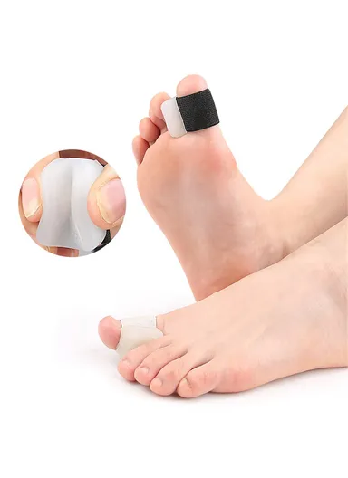1 Pair Toe Separator Bunion Corrector Big Toe Bunion Straightener Pain Relief Alignment Aid Size S 114 - Black