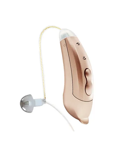 Right Ear Digital RIC Sound Amplification Device Headset  Elderly / Deaf People Hearing Aid 10-Channel Bluetooth-compatible Sound Amplifier SF101 - Champagne