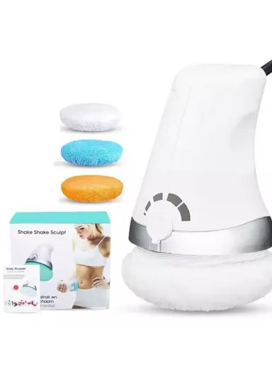 Handheld Body Massager Multi-Function Anti-Cellulite Device with 3 Washable Massage Pads - EU Plug