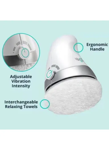 Handheld Body Massager Multi-Function Anti-Cellulite Device with 3 Washable Massage Pads - EU Plug