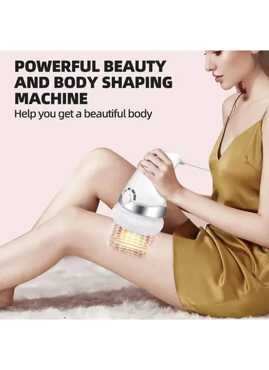 Handheld Body Massager Multi-Function Anti-Cellulite Device with 3 Washable Massage Pads - EU Plug