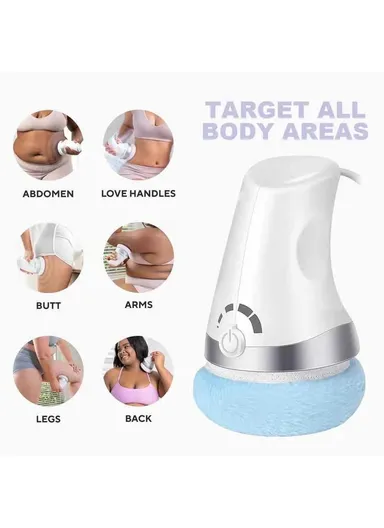 Handheld Body Massager Multi-Function Anti-Cellulite Device with 3 Washable Massage Pads - EU Plug