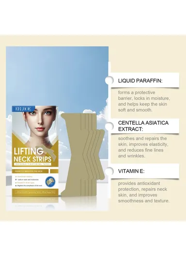 5Pcs Neck Firming Patches Anti Wrinkle Moisturizing Lifting Neck Care Stickers EE-A06-0337-01 