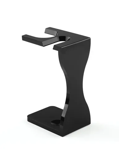 3 In 1 Shaving Brush Set with Acrylic Stand Stainless Steel Bowl Beard Grooming Kit for Men - Black