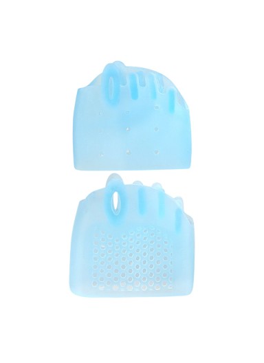 Forefoot Pads Five Holes Honeycomb Toe Separator Pain Relief Insoles Prevent Feet Callus Blisters Corn - Nude