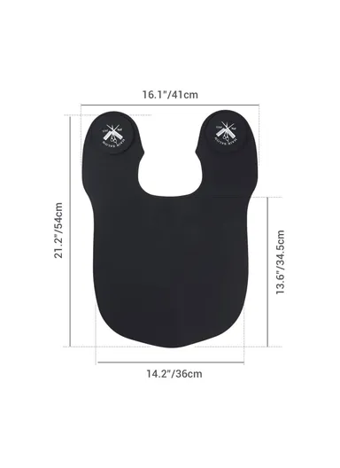 Hair Cutting Guide Collar Silicone Waterproof Hair Dye Cape Soft Salon Haircut Neck Guard - Green