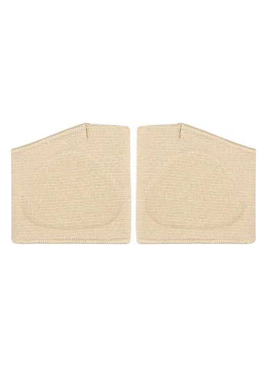 1 Pair Bunion Relief Sleeve, Metatarsal Pad, Gel Cushion Corrector, Slanted Threaded Foot Protector - Nude / XL