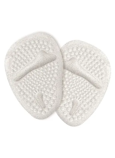 1Pair Free Size Gel Metatarsal Pads, Anti Slip Foot Cushions for Pain Relief - Elastic Lint Apricot