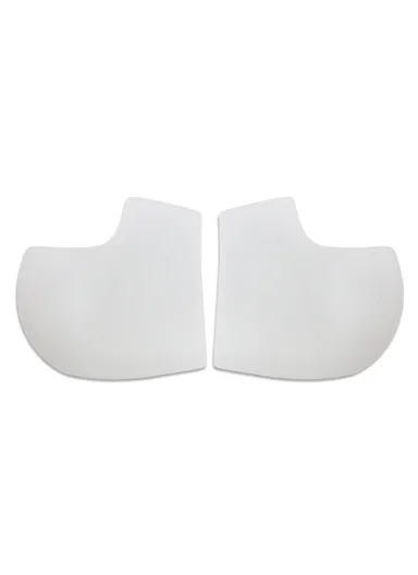 1 Pair One Size Heel Protector Sleeve, SEBS Cushion for Plantar Fasciitis Callus Spur - White