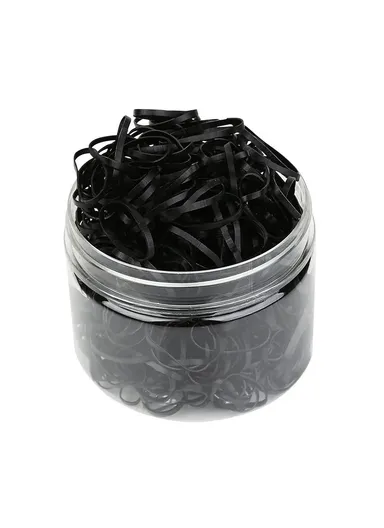 500Pcs Baby Kids Girls Hair Ties, Toddler Hair Holders, Elastic Rubber Bands with Clear Box - Multi-color