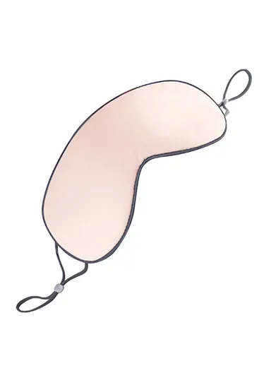 Double Side Shading Eye Mask Breathable Men Women Relieve Fatigue Nap Sleep Shading Blindfold - Coral Pink Cool Side / Navy Blue Warm Side