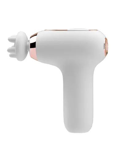 Mini Massage Gun 5 Speeds Low Noise Portable High Frequency Vibration Muscle Relaxer H25 - White