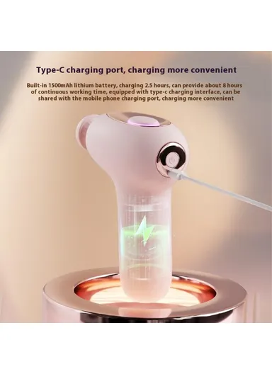 Mini Massage Gun 5 Speeds Low Noise Portable High Frequency Vibration Muscle Relaxer H25 - White