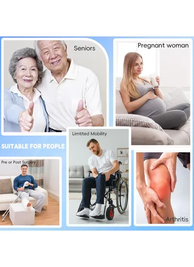 Leg Lifter Strap with Padded Handle for Hemiplegia Hip Knee Recovery Training Mobility Aid - Black