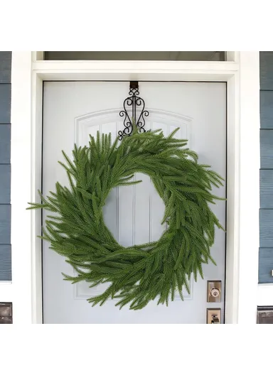 1.2m Artificial Pine Garland Cedar Vine Garland for Stairs, Fireplace, and Window Decoration Realistic Faux Pine Branches