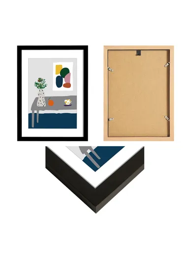 10x14 Inch Wooden Picture Frame Wall Hanging Photo Frame Home Decoration - White
