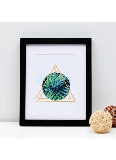 10x14 Inch Wooden Picture Frame Wall Hanging Photo Frame Home Decoration - Black