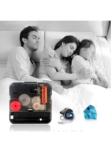 12 inch Marble Pattern Durable &amp; Rustles Decorative Glass Wall Clock (D30.5 x T0.4)cm - Light Purple