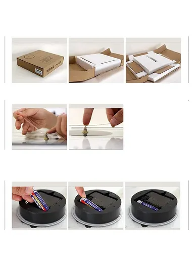 12 inch Marble Pattern Durable &amp; Rustles Decorative Glass Wall Clock (D30.5 x T0.4)cm - Light Purple