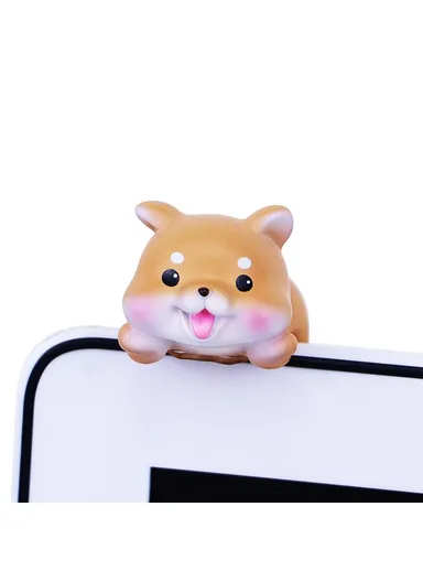Mini Resin Figurine Desktop Decoration Cute Figure Ornament for Computer Monitor / TV / Car Display 2473 - Shiba Inu