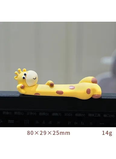 Giraffe Design Mini Figurine Screen Decoration Car Dashboard Ornament Computer Monitor Figure 2803 - Style C